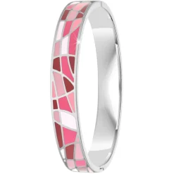 Jonc Femme So Charm - B3076 - Bracelet Email Argenté