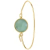 Jonc Femme So Charm - B3308-DORE-VERT - Bracelet Mode Doré