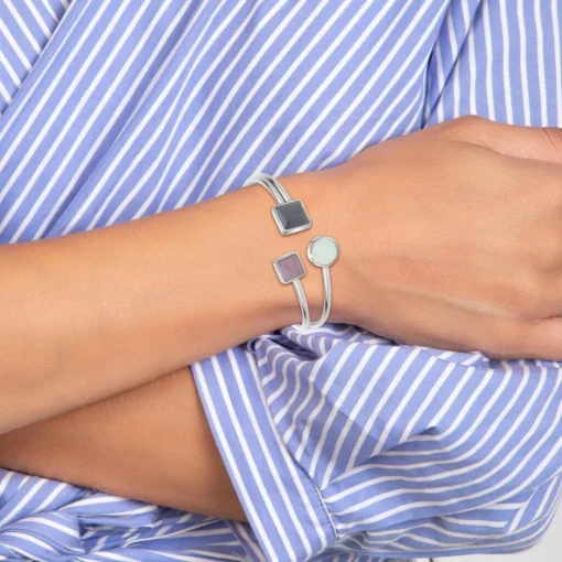 Jonc Femme So Charm - B4114-ARGENT - Bracelet Mode Argenté