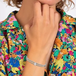 Jonc Femme So Charm - BD2922-ARGENT-DIAMANT - Bracelet Mode Argenté