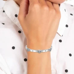 Jonc Femme So Charm - B4002-ARGENT - Bracelet Mode Argenté
