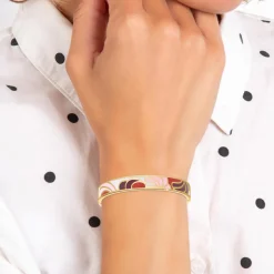 Jonc Femme So Charm - B3077 - Bracelet Email Doré