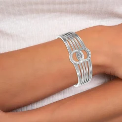 Jonc Femme So Charm - B3385-ARGENT - Bracelet Mode Argenté
