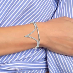 Jonc Femme So Charm - B3358-ARGENT - Bracelet Mode Argenté