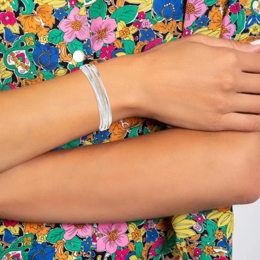 Jonc Femme So Charm - B2923-ARGENT - Bracelet Mode Argenté
