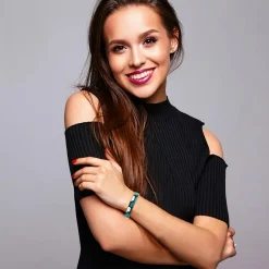 Jonc Femme So Charm - B4340-ARGENT - Bracelet Email Argenté