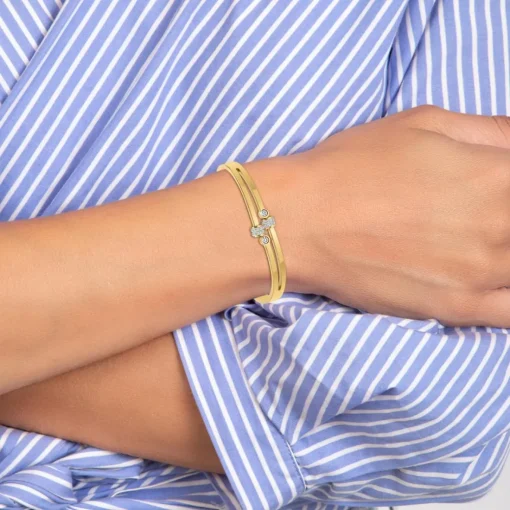 Jonc Femme So Charm - B4025-DORE - Bracelet Mode Doré