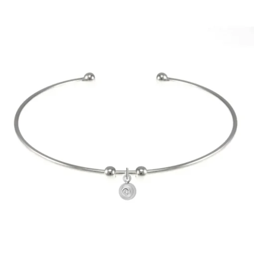 Jonc Femme So Charm - BD1143-ARGENT-DIAMANT - Bracelet Mode Argenté