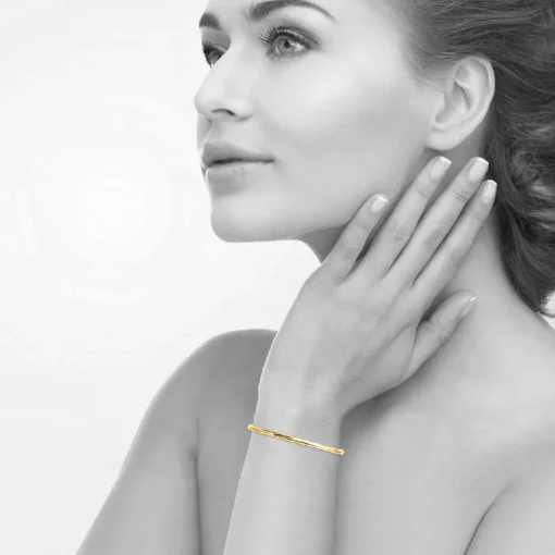 Jonc femme Maison de la Bijouterie Sensimio UYZ43W56 Plaqué or
