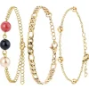 Lot de trois Bracelets Femme Angèle M B2073+B2371-DORE+B2384-DORE