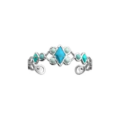 Manchette Femme Les Georgettes 70451971611000 Argent Agate P-Rosace 14 Mm