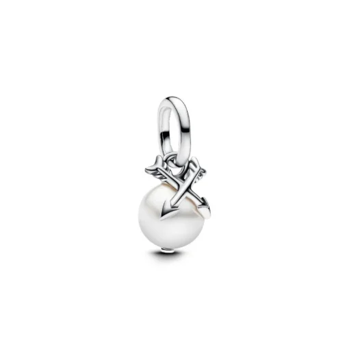 Mini Charm Pendant Perle & Flèches