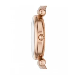 Montre Fossil ES4699 - CARLIE MINI Boîtier Acier Doré Rose Bracelet Cuir Rose Femme