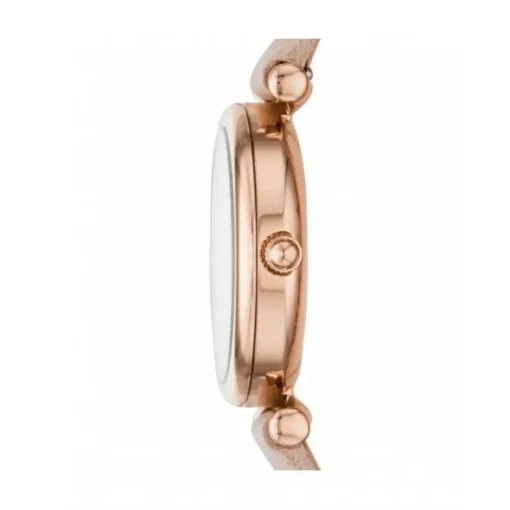 Montre Fossil ES4699 - CARLIE MINI Boîtier Acier Doré Rose Bracelet Cuir Rose Femme