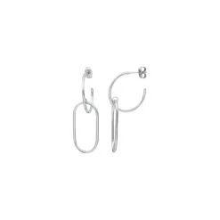Pendantes Clyda BCLBO0031S - Acier Argent