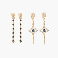 Pendantes Femme Balaboosté Set X2 Bo Dev Derrière Ac Chaine Epoxy Et Œil - 3502456298347 Métal Doré