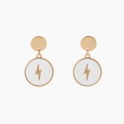 Pendantes Femme Balaboosté Avec Eclair Dans Médaille Transparente - 3502456532939 Métal Doré