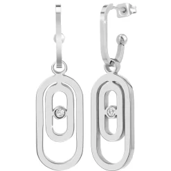 Pendantes So Charm - B3339-ARGENT - Boucles D'Oreilles Argentées