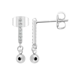 Pendantes So Charm - BD2635-ARGENT-DIAMANT - Boucles D'Oreilles Argentées