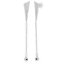 Pendantes So Charm - BD2632-ARGENT-DIAMANT - Boucles D'Oreilles Argentées