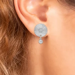 Pendantes So Charm - BD4185-ARGENT-DIAMANT - Boucles D'Oreilles Argentées