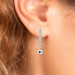 Pendantes So Charm - BD2635-ARGENT-DIAMANT - Boucles D'Oreilles Argentées