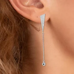 Pendantes So Charm - BD2632-ARGENT-DIAMANT - Boucles D'Oreilles Argentées