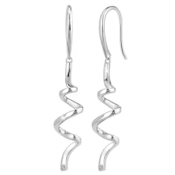 Pendantes So Charm - BD1549-BO-ARGENT-DIAMANT-BLANC - Boucles D'Oreilles Argentées