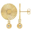Pendantes So Charm - BD4185-DORE-DIAMANT - Boucles D'Oreilles Dorées