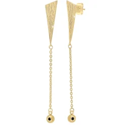 Pendantes So Charm - BD2632-DORE-DIAMANT - Boucles D'Oreilles Dorées