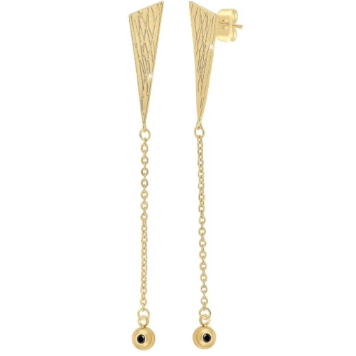 Pendantes So Charm - BD2632-DORE-DIAMANT - Boucles D'Oreilles Dorées