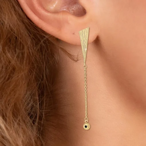 Pendantes So Charm - BD2632-DORE-DIAMANT - Boucles D'Oreilles Dorées