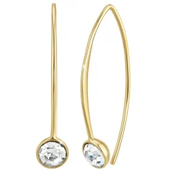 Pendantes So Charm - B3149-DORE-CRYS - Boucles D'Oreilles Dorées