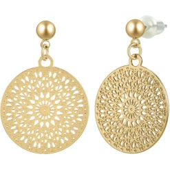 Pendantes So Charm - B4268-DORE - Boucles D'Oreilles Dorées