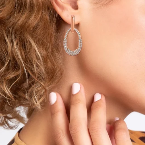 Pendantes So Charm - B3401-ORROSE - Boucles D'Oreilles Dorées