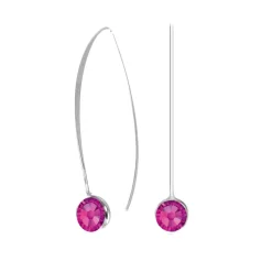 Pendantes So Charm - BS135-FUSH - Boucles D'Oreilles Argentées