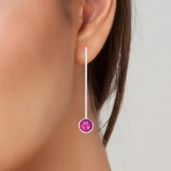 Pendantes So Charm - BS135-FUSH - Boucles D'Oreilles Argentées