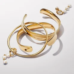 Pendants d’Oreilles Cercle Organique et Perles de Culture Baroques