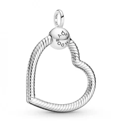 Pendentif à Charm Cœur maille serpent Pandora Moments