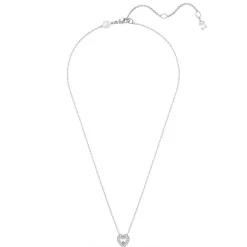 Pendentif Ariana Grande x Swarovski, Tailles variées, Cœur, Blanc, Métal rhodié
