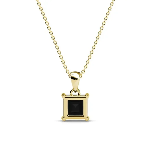 Pendentif Simple Square Or et Noir