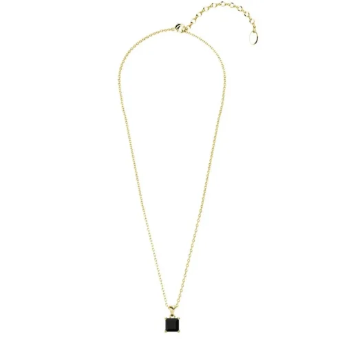 Pendentif Simple Square Or et Noir