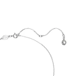 Pendentif Swarovski Iconic Swan Cygne Petit Bleu Métal rhodié