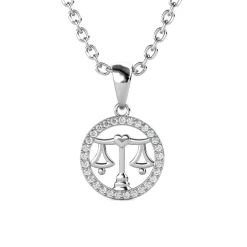 Pendentif Zodiaque Balance Argenté