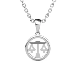 Pendentif Zodiaque Balance Argenté