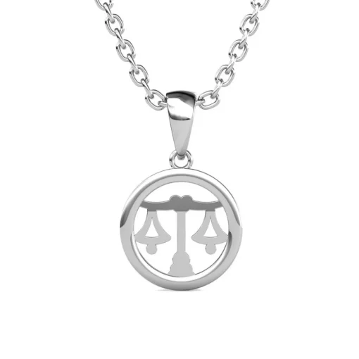 Pendentif Zodiaque Balance Argenté