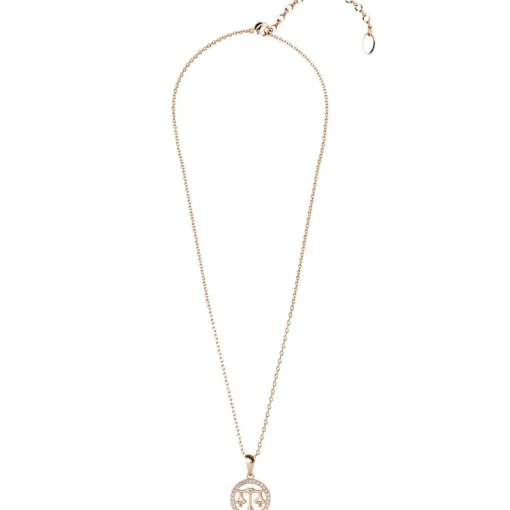 Pendentif Zodiaque Balance Or Rose