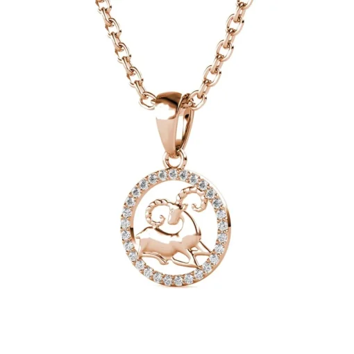 Pendentif Zodiaque Bélier Or Rose