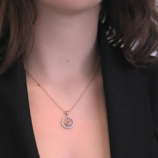 Pendentif Zodiaque Bélier Or Rose
