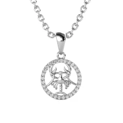 Pendentif Zodiaque Cancer Argenté